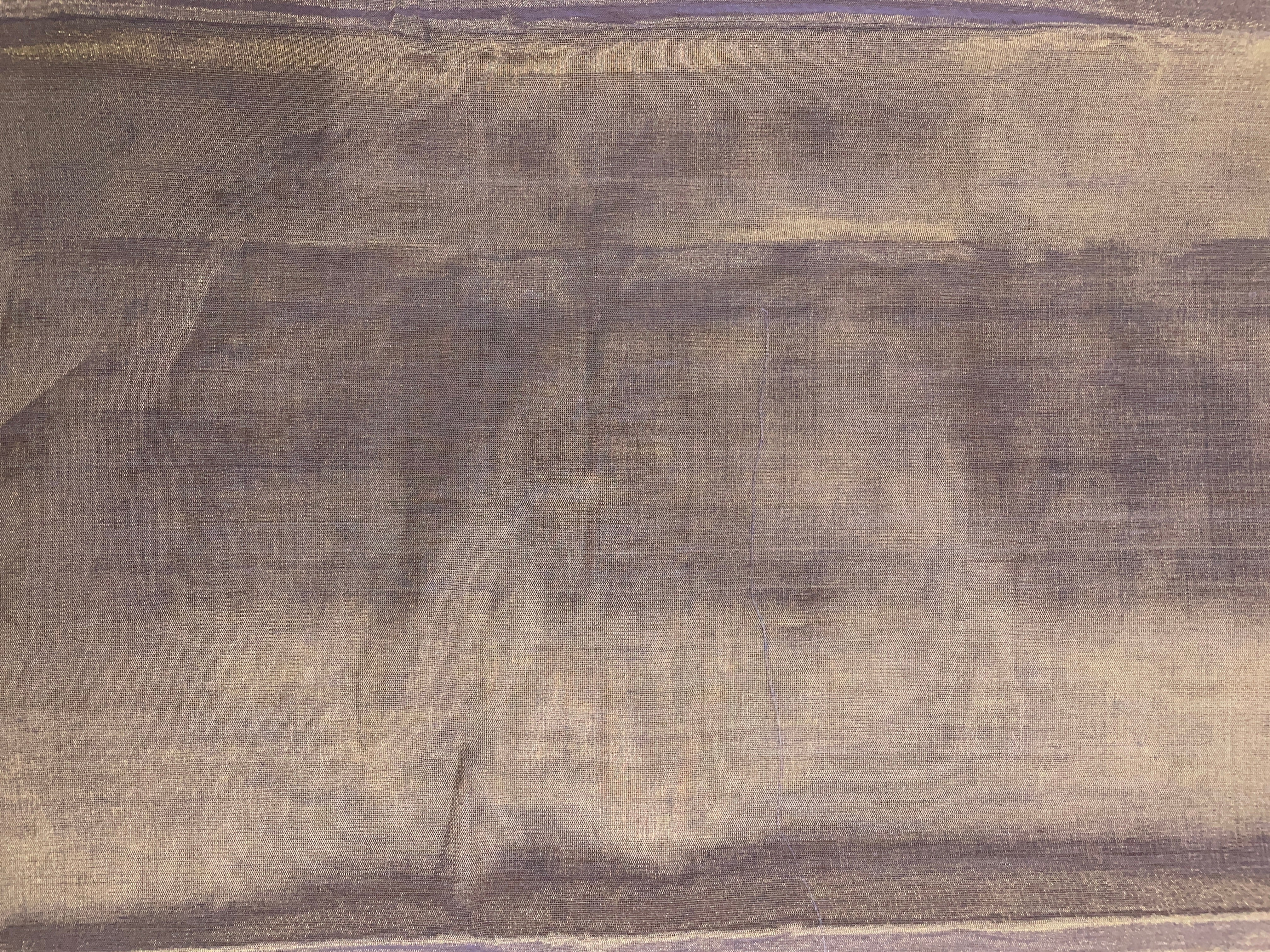 Lavender & Gold Pure Tissue Fabric - Kapda Shop