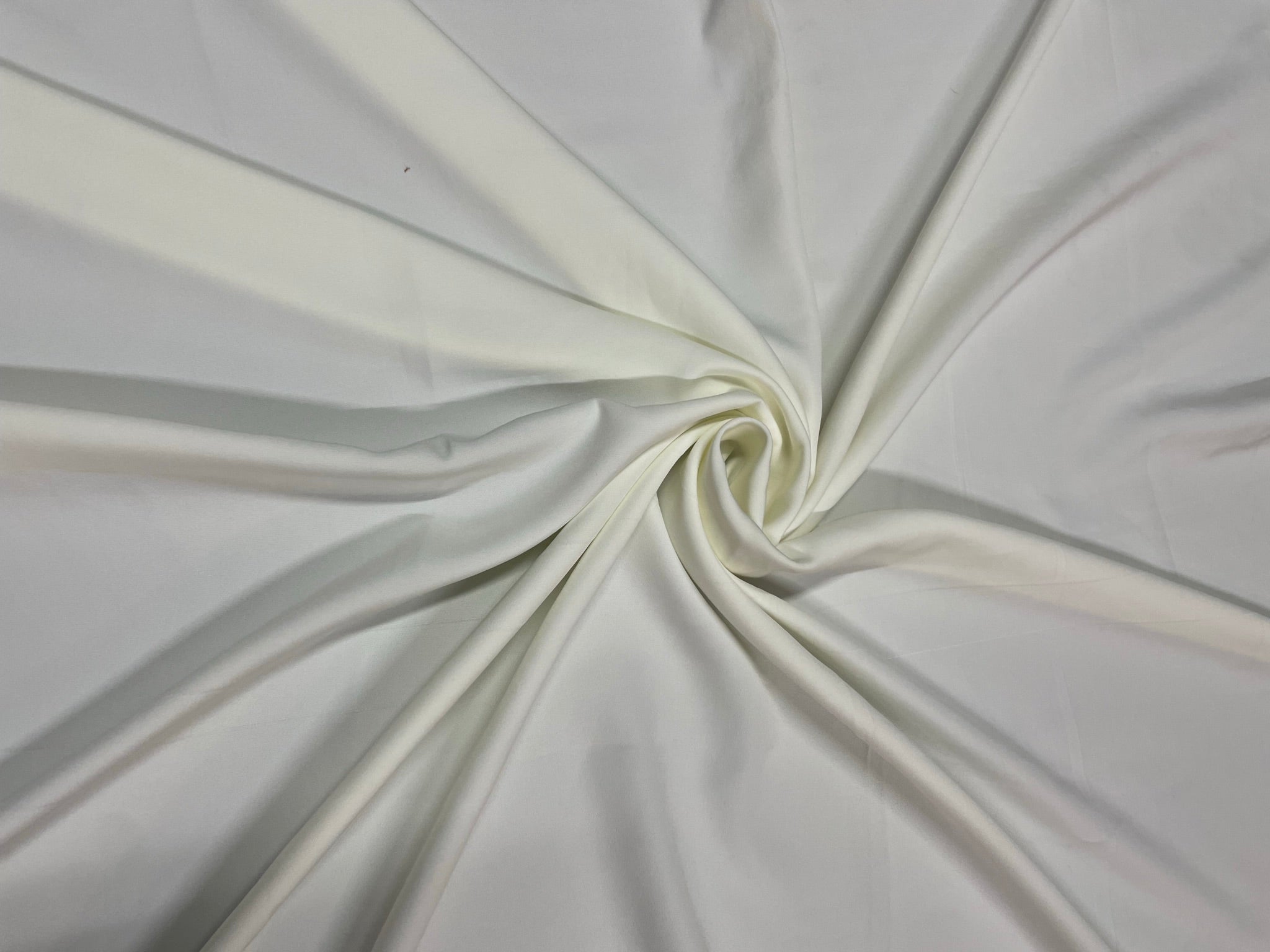 Off White Plain Banana Crepe Fabric KTEX