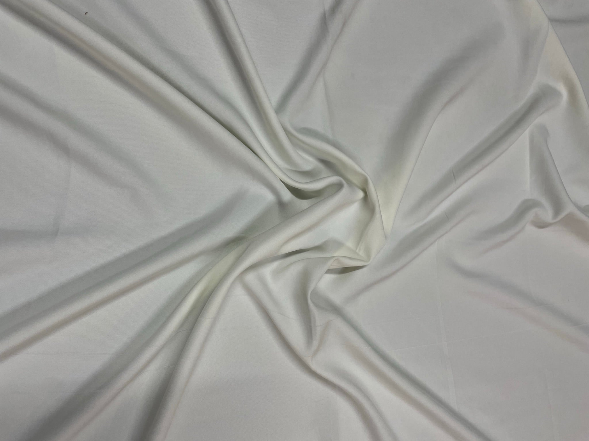 Off White Plain Banana Crepe Fabric KTEX