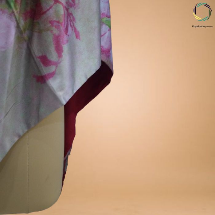 Rosé Whisper Premium Floral Stole KTEX