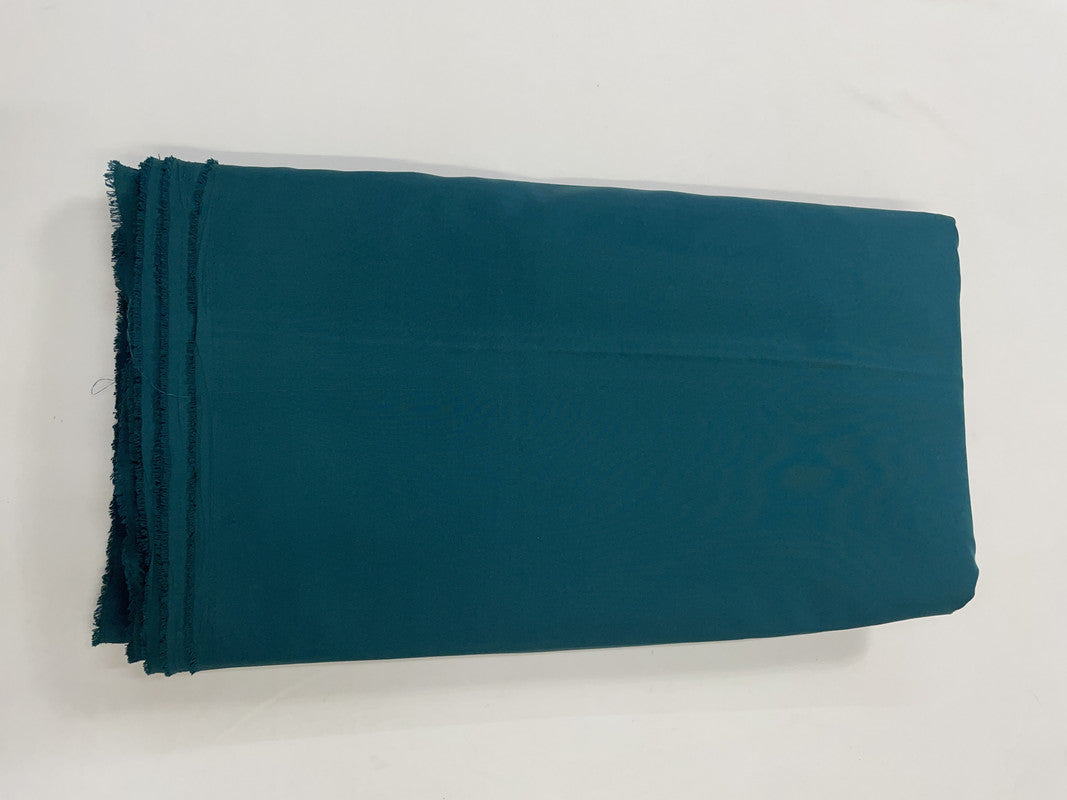 Teal Plain Dyed Poly Crepe Fabric (Per Meter - Rs 34 ) - Kapda Shop