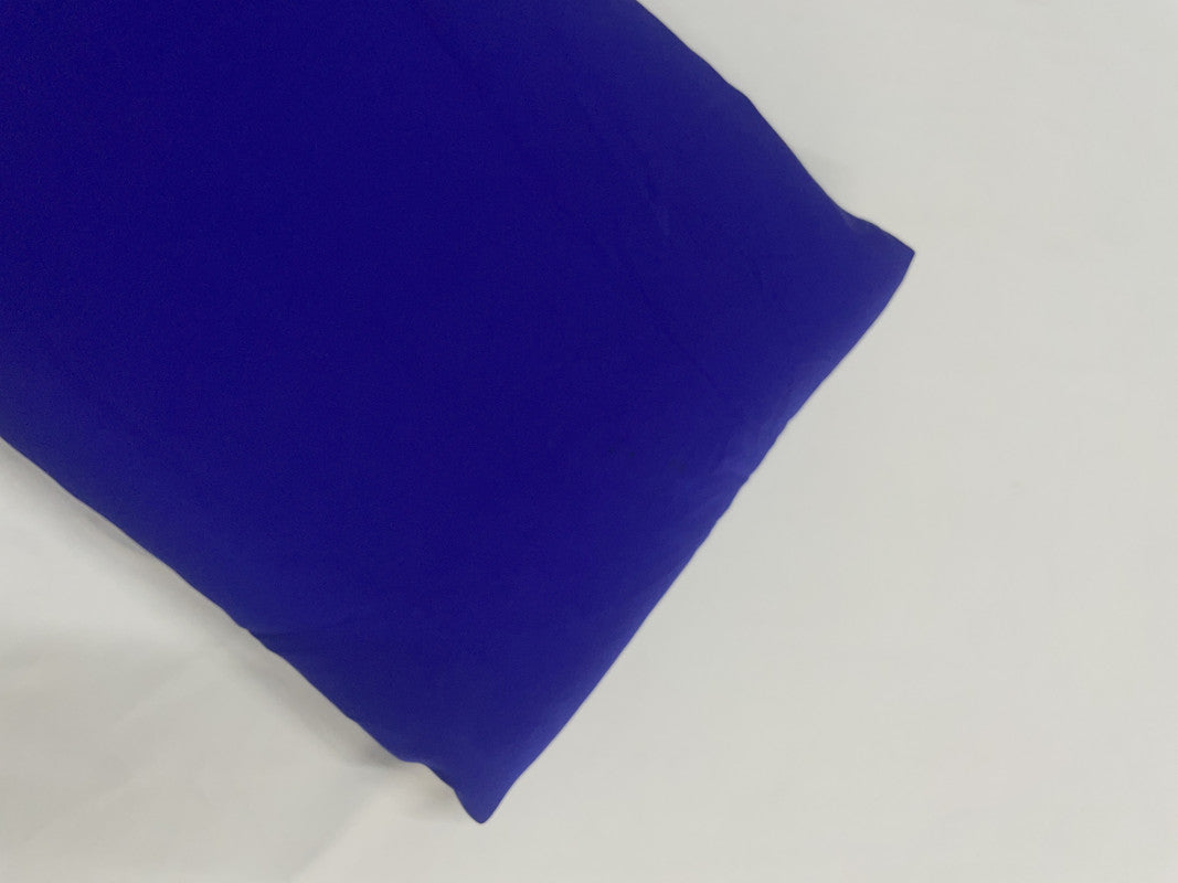 Royal Blue Plain Dyed Poly Crepe Fabric (Per Meter - Rs 44 ) - Kapda Shop