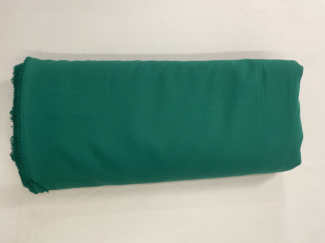 Rama Green Plain Dyed Poly Crepe Fabric (Per Meter - Rs 44 ) - Kapda Shop
