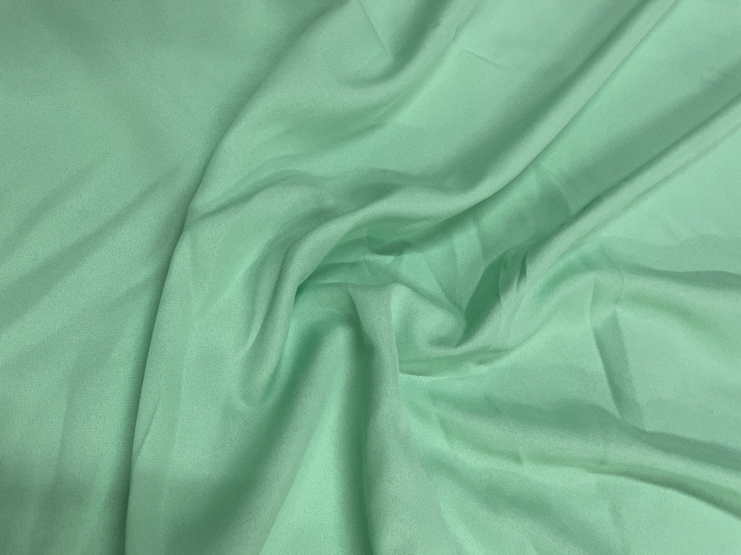 Mint Green Plain Dyed Poly Crepe Fabric (Per Meter - Rs 44 ) - Kapda Shop