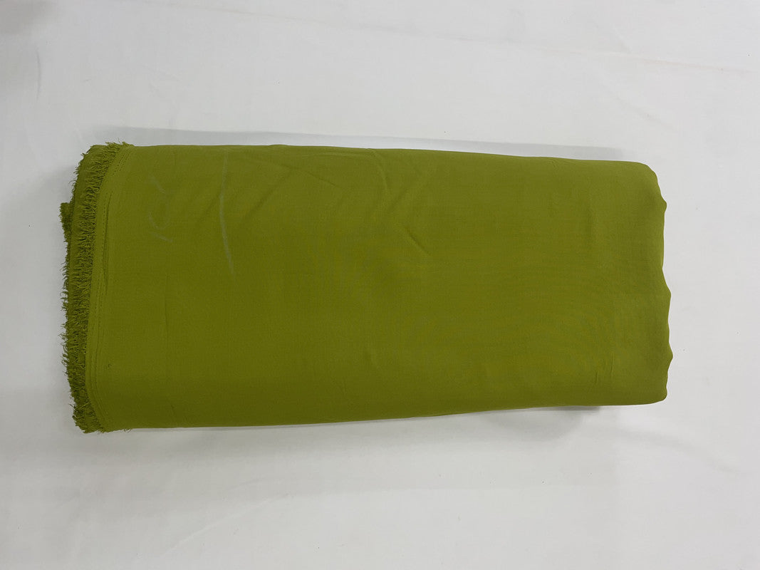 Moss Green Plain Dyed Poly Crepe Fabric (Per Meter - Rs 44 ) - Kapda Shop