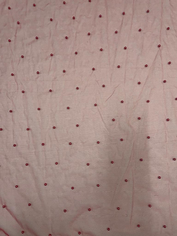 Red Pearl Net Embroidery - Kapda Shop