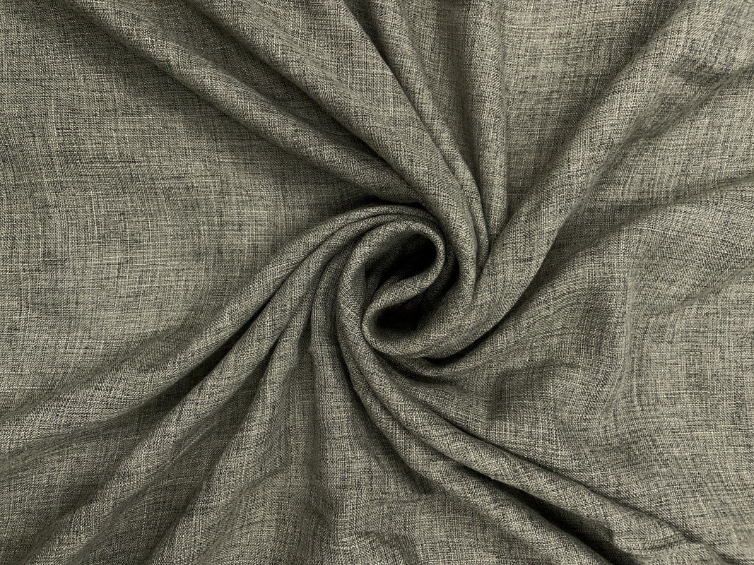 Grey Cotton Linen Fabric