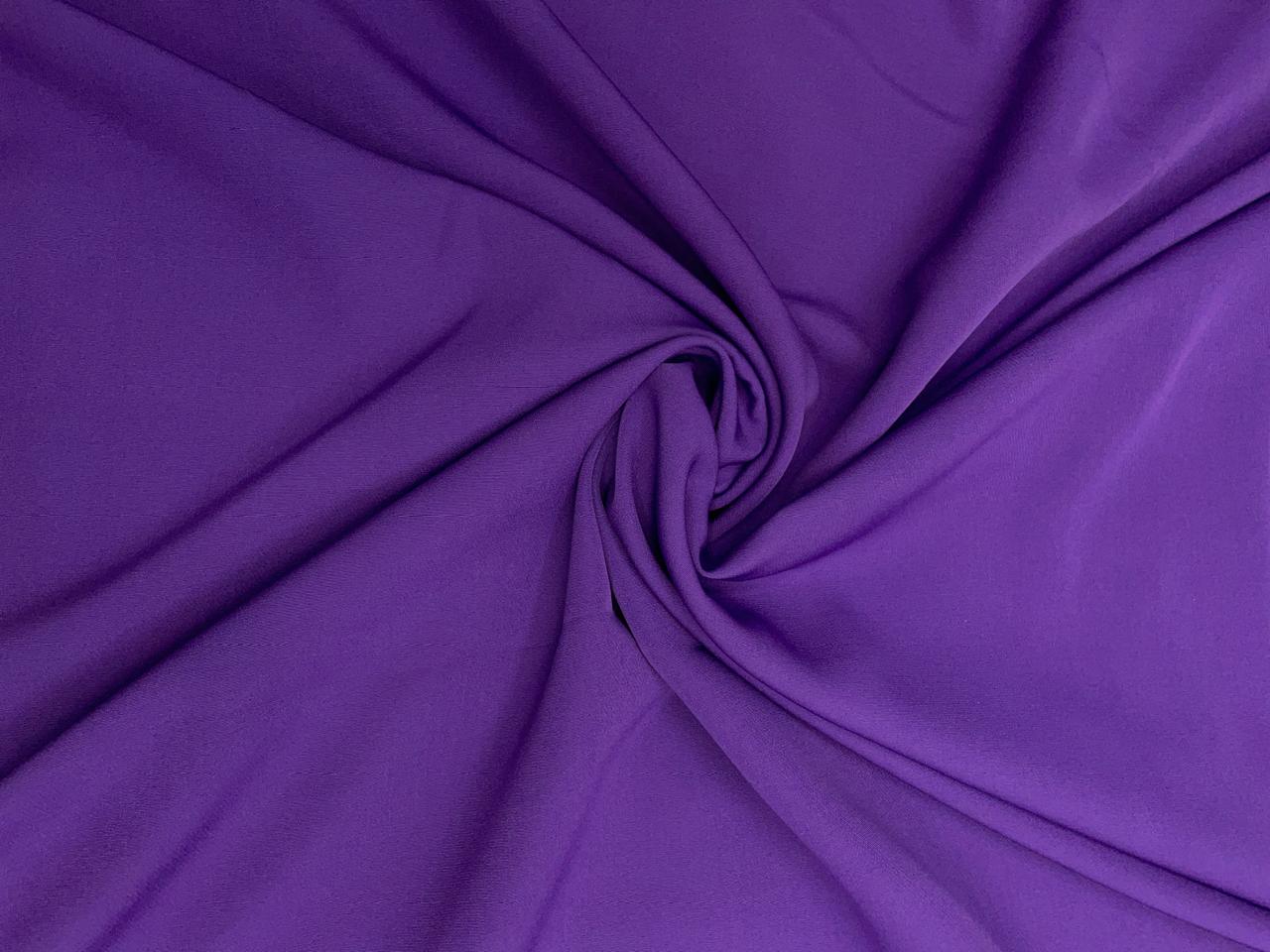 Purple Plain Banana Crepe N31D Fabric KTEX