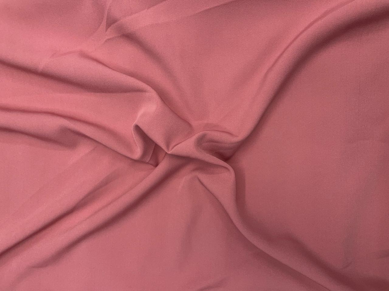 Light Rose Pink Plain Banana Crepe N832 Fabric KTEX