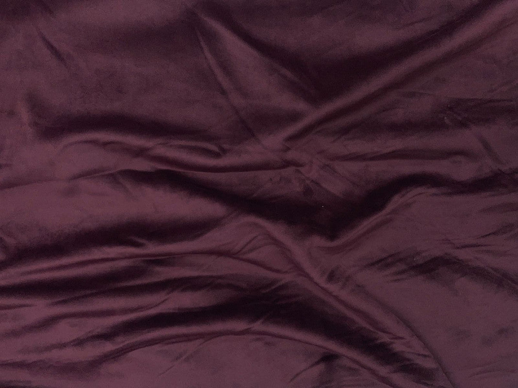 Wine Plain/Stripes Dual Sided Super Soft Wool Fabric - Kapda Shop