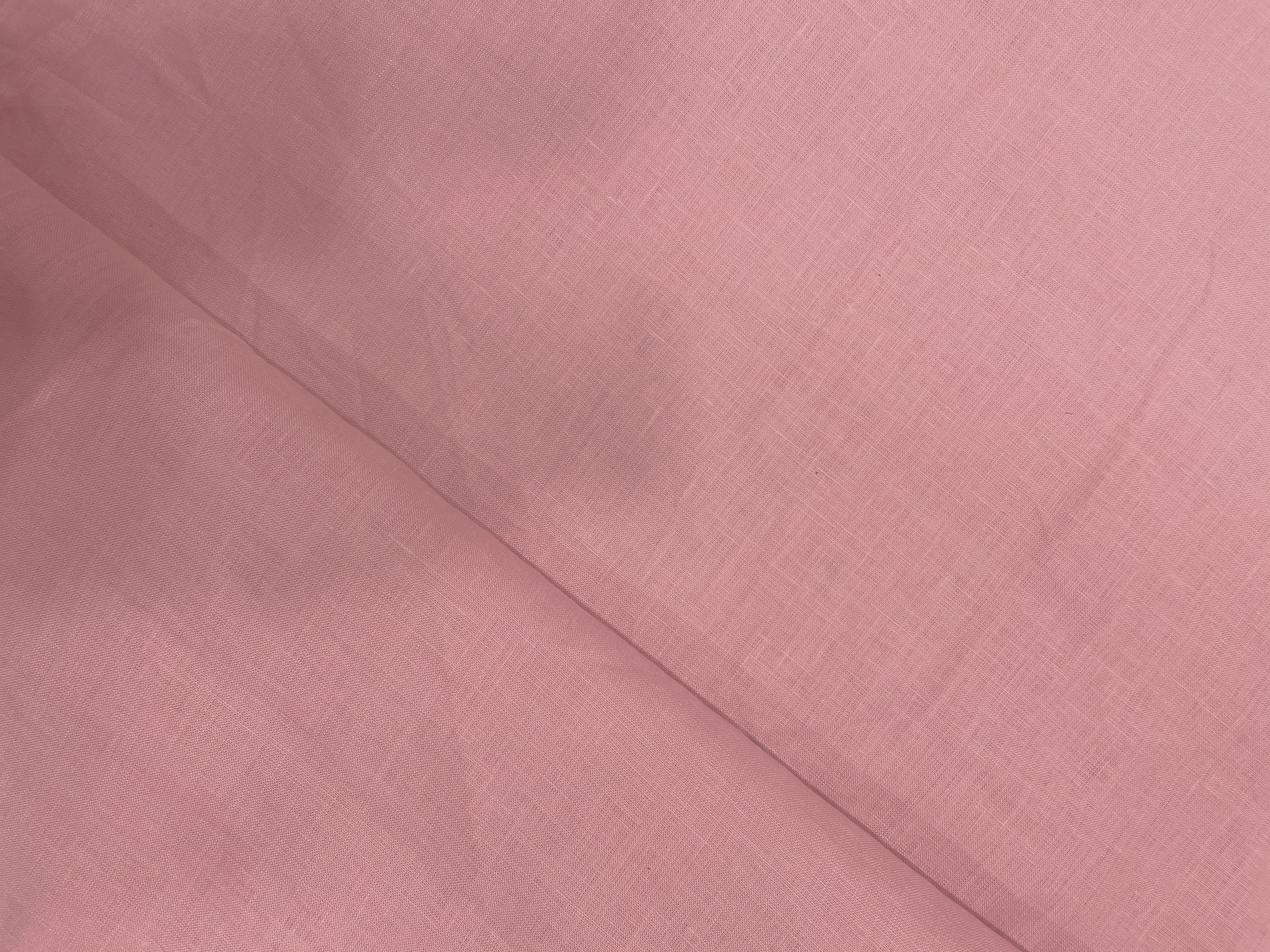 Salmon Pink Plain Pure Linen Fabric - 60 Lea - Kapda Shop
