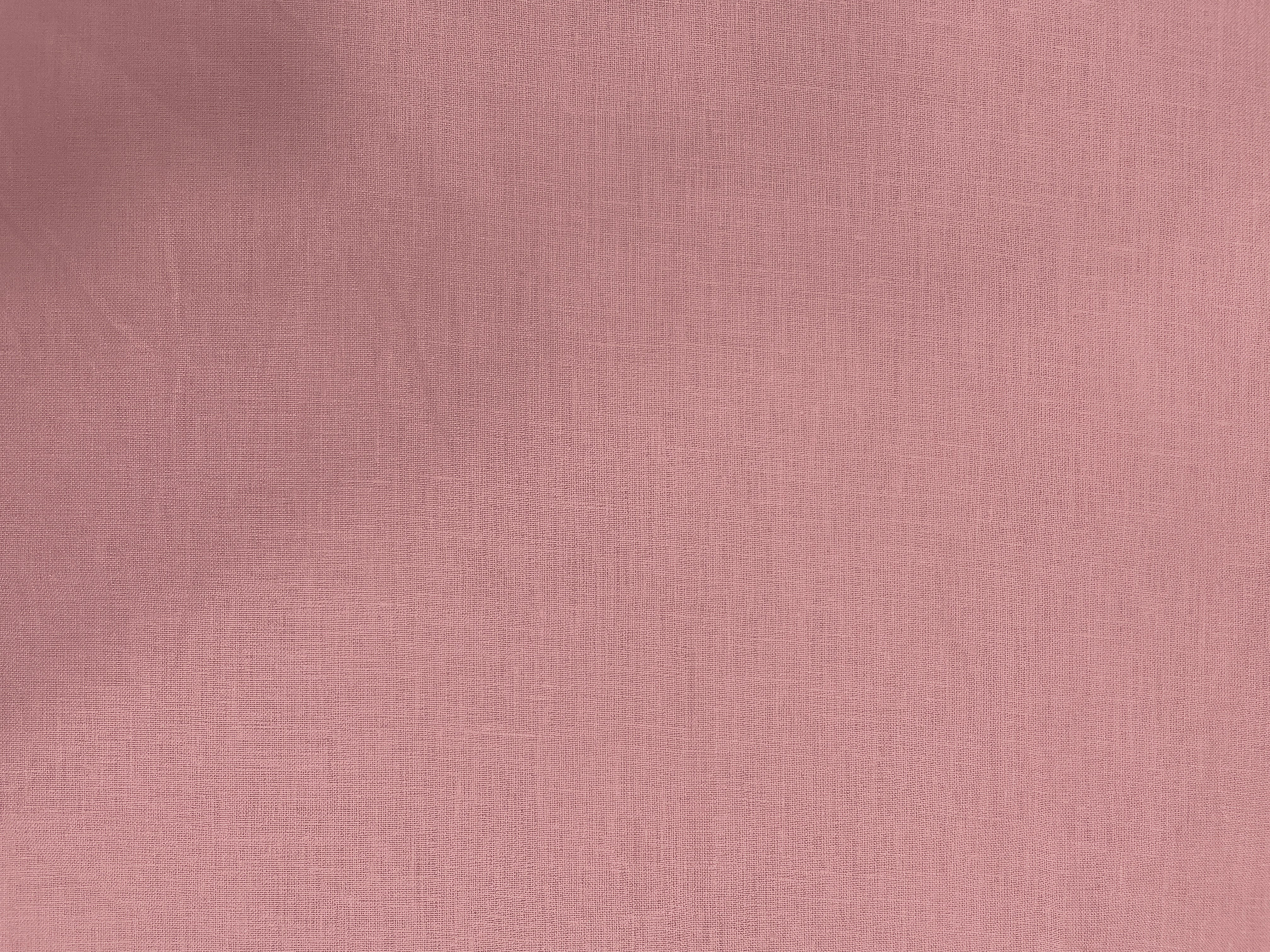 Salmon Pink Plain Pure Linen Fabric - 60 Lea - Kapda Shop