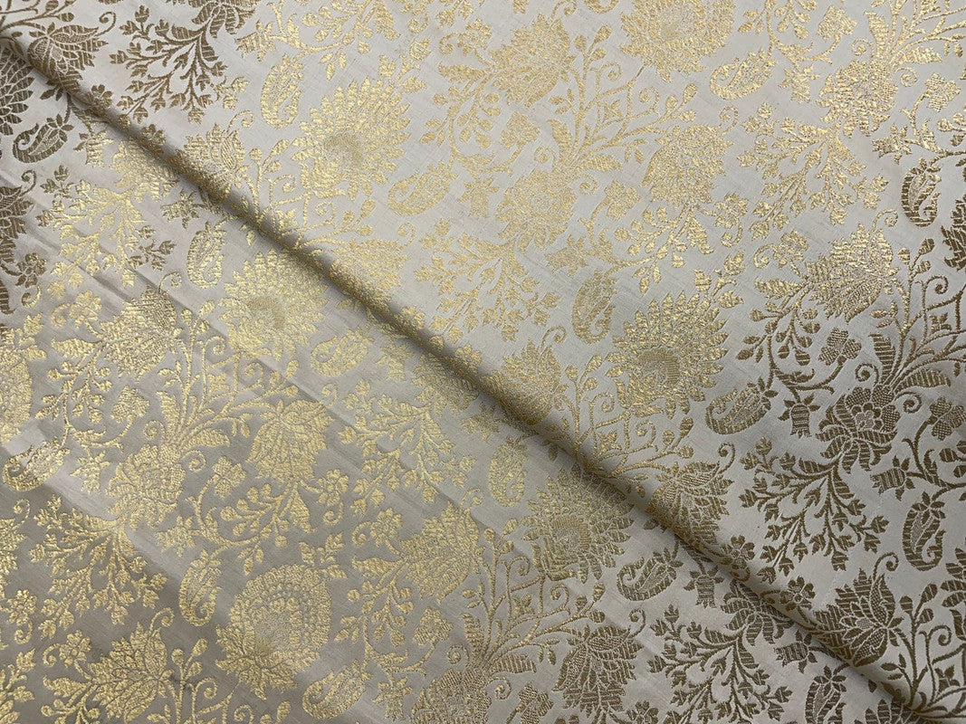 Golden Brocade Fabric