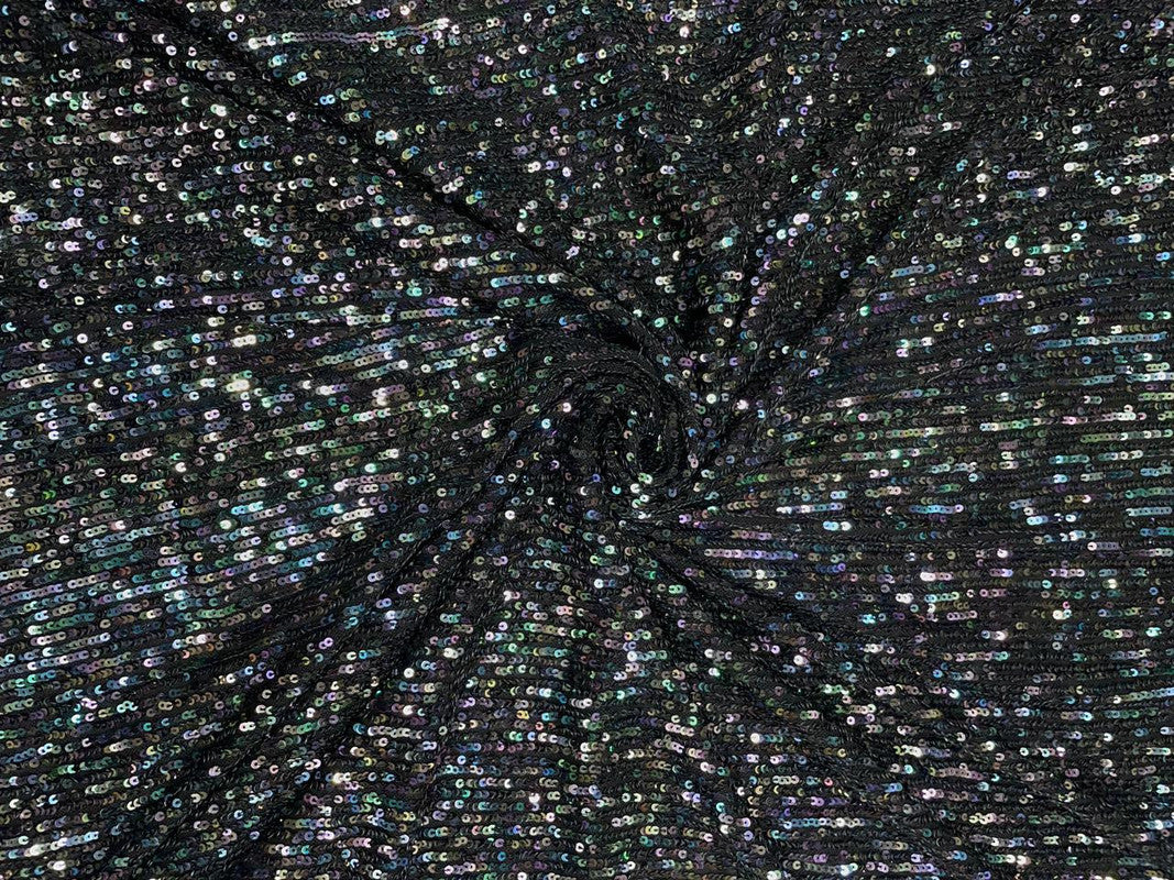 Multicolor Stripes Embroiderd Net Fabric - Kapda Shop