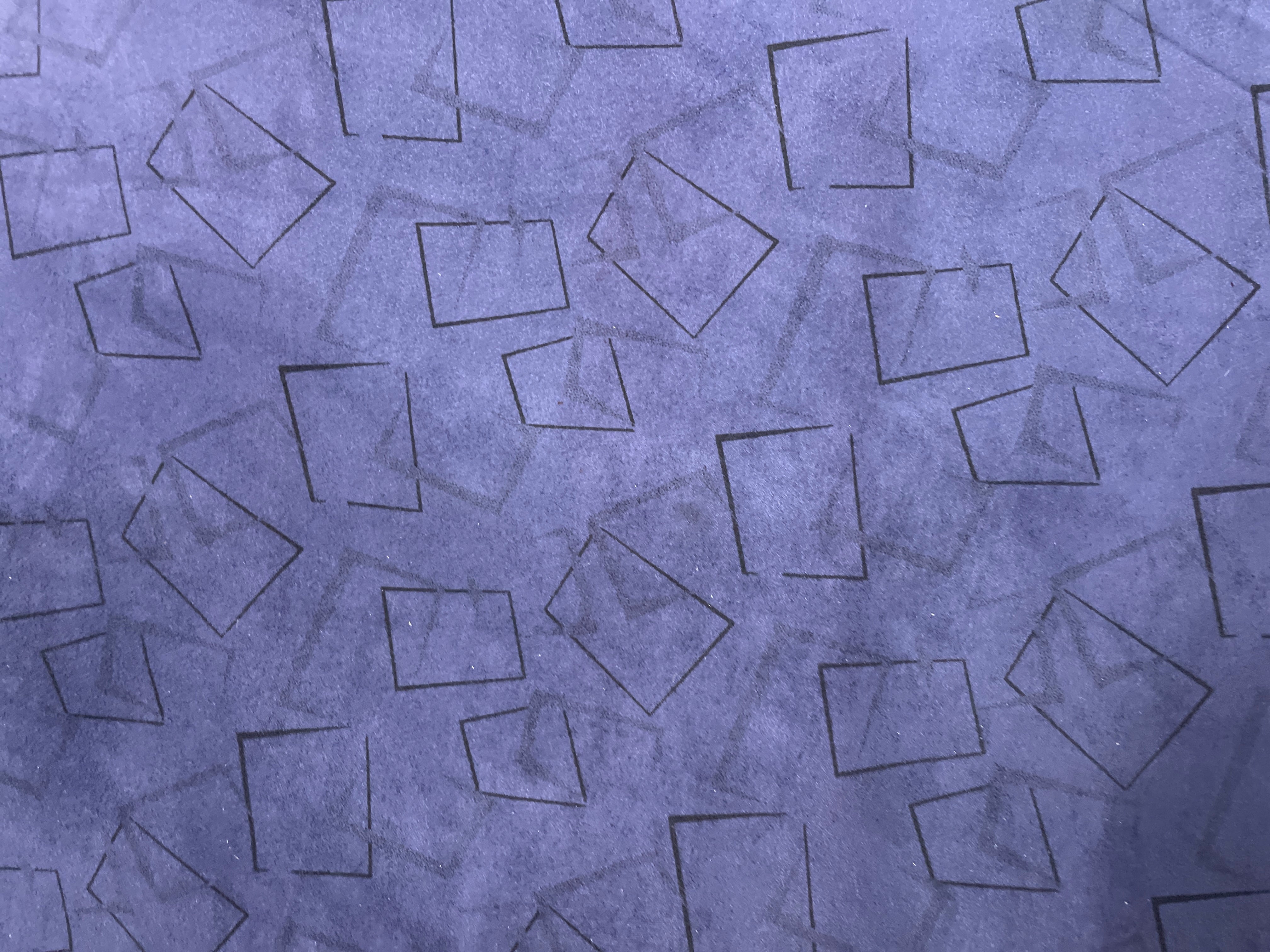 Navy Blue Abstract Suede Fabric - Kapda Shop