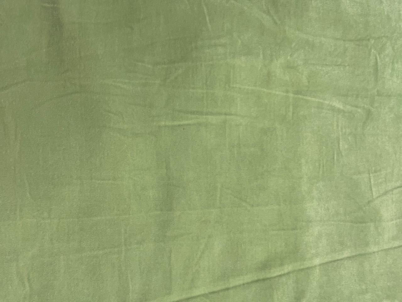 Pista Green Plain Velvet Fabric - Kapda Shop