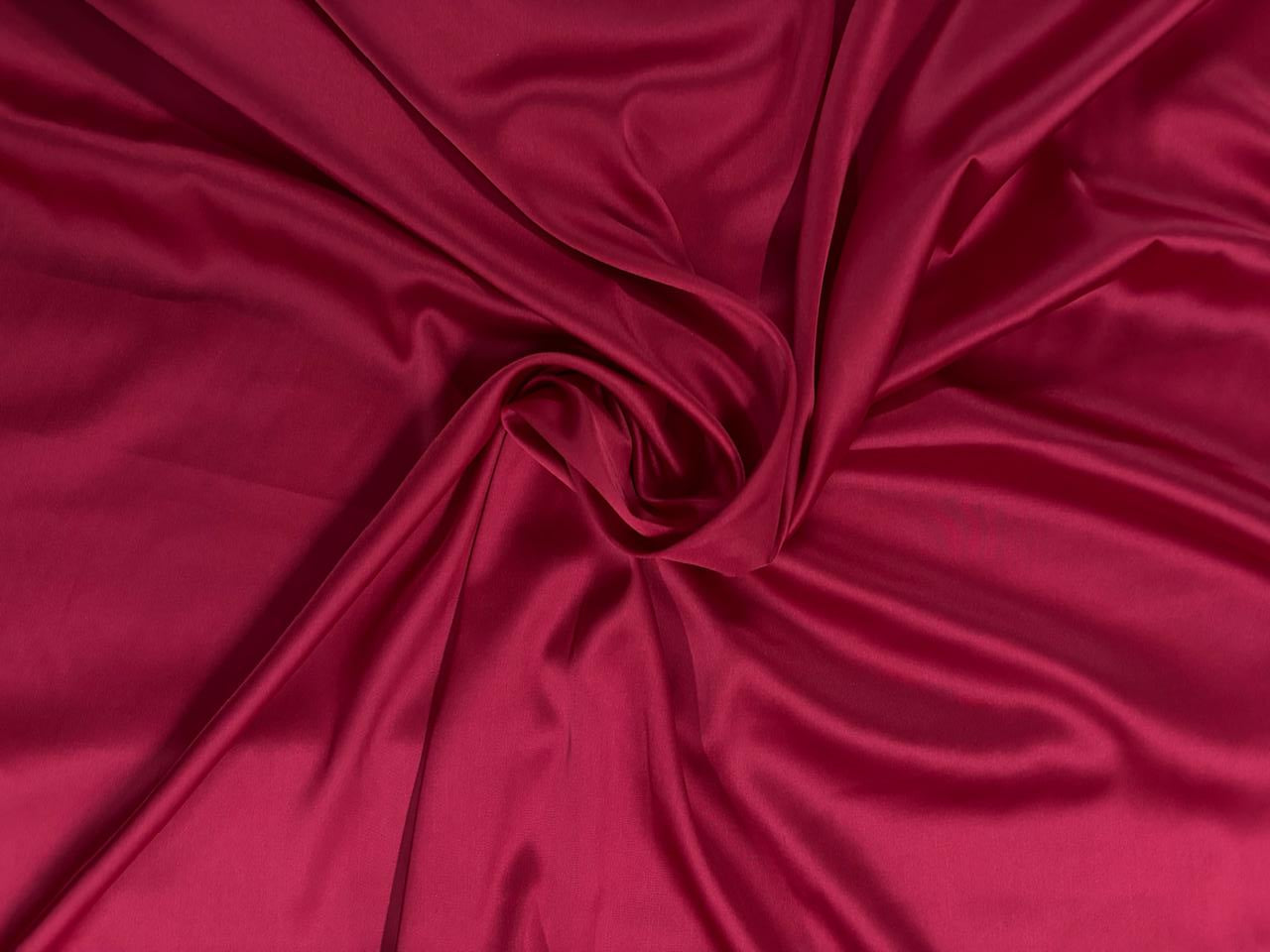 Maroon Plain Armani Satin Lycra Fabric - Kapda Shop