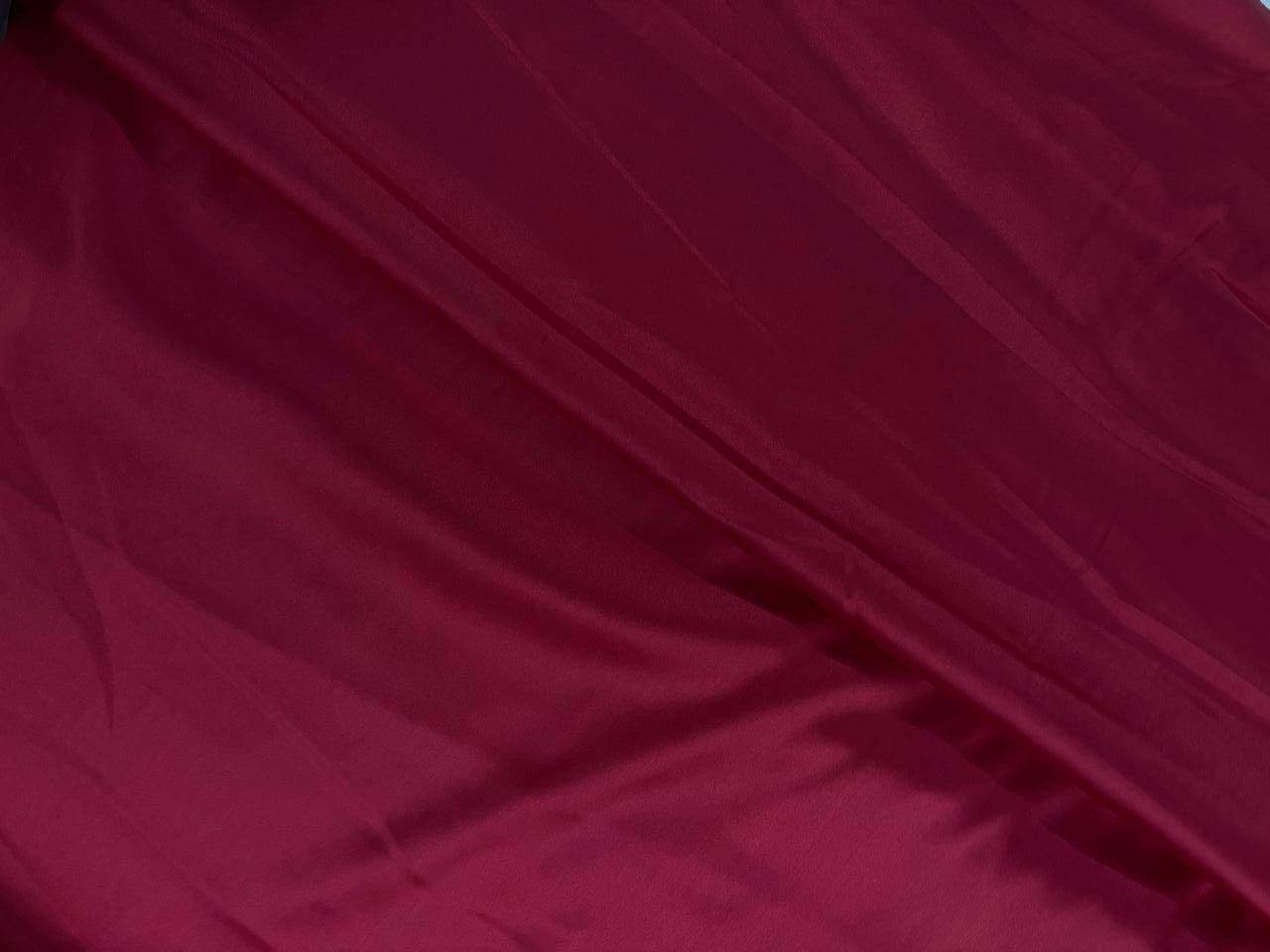 Maroon Plain Armani Satin Lycra Fabric - Kapda Shop