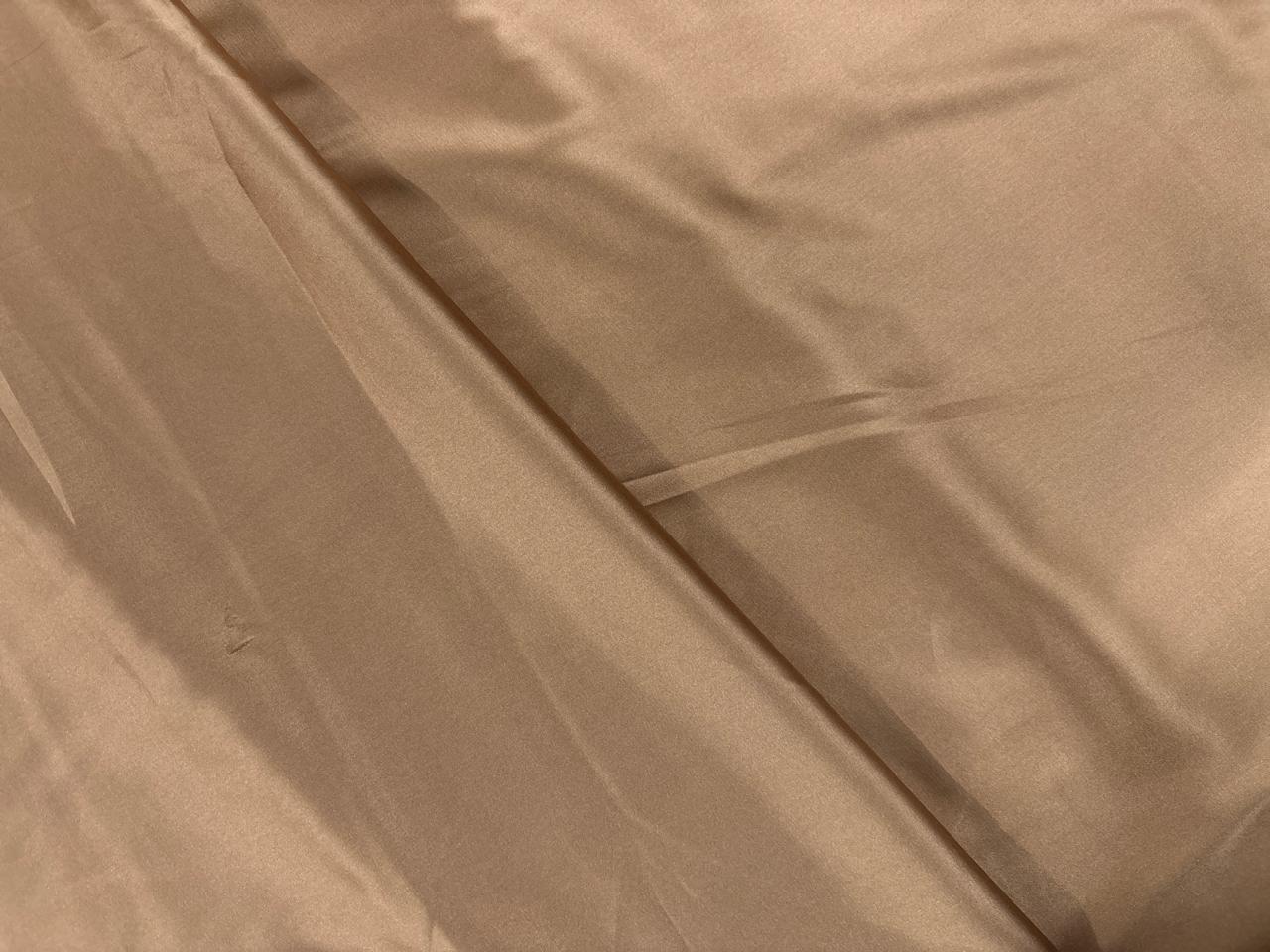 Brown Plain Armani Satin Lycra Fabric - Kapda Shop