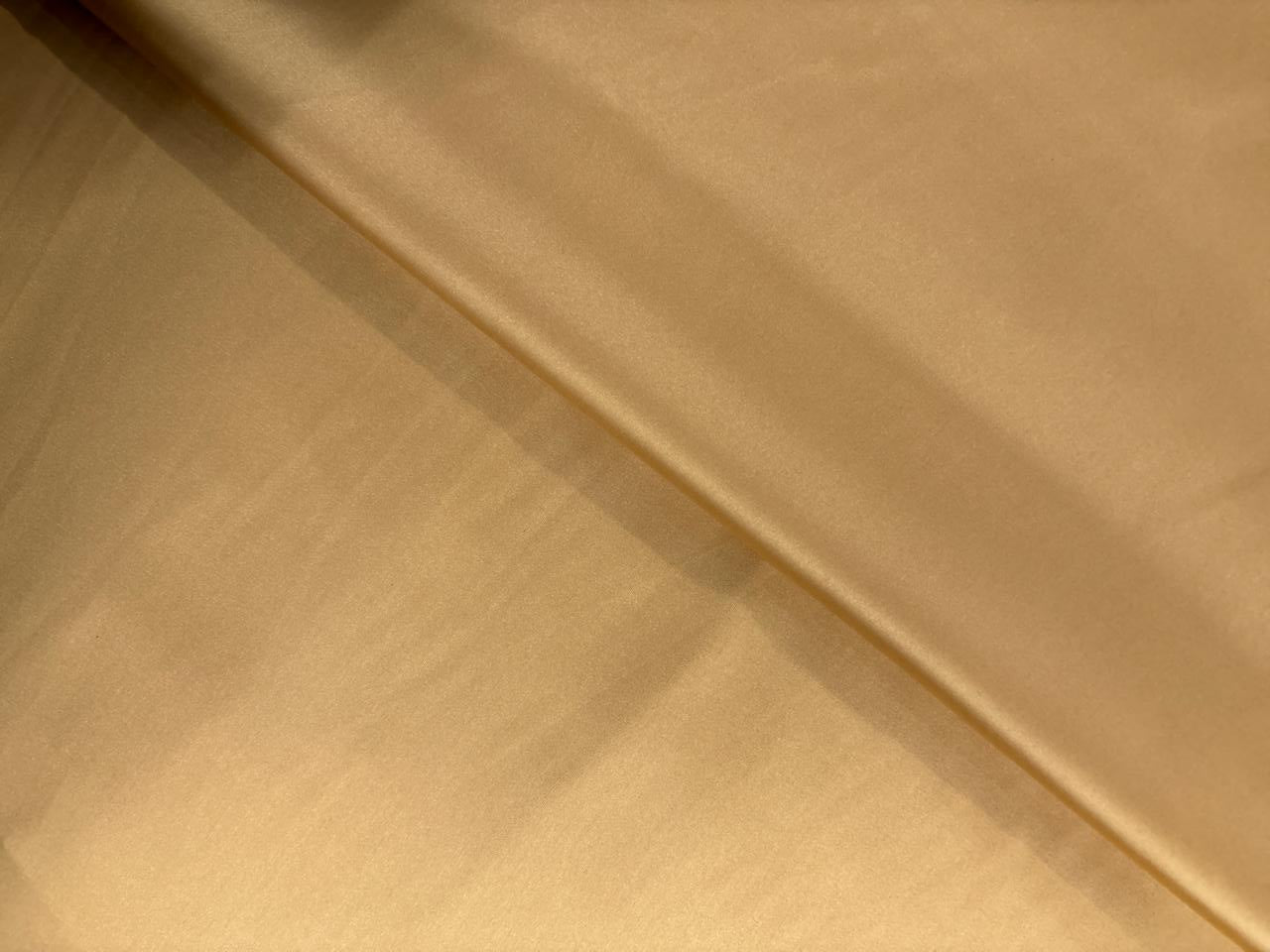 Light Mustard Plain Armani Satin Lycra Fabric - Kapda Shop