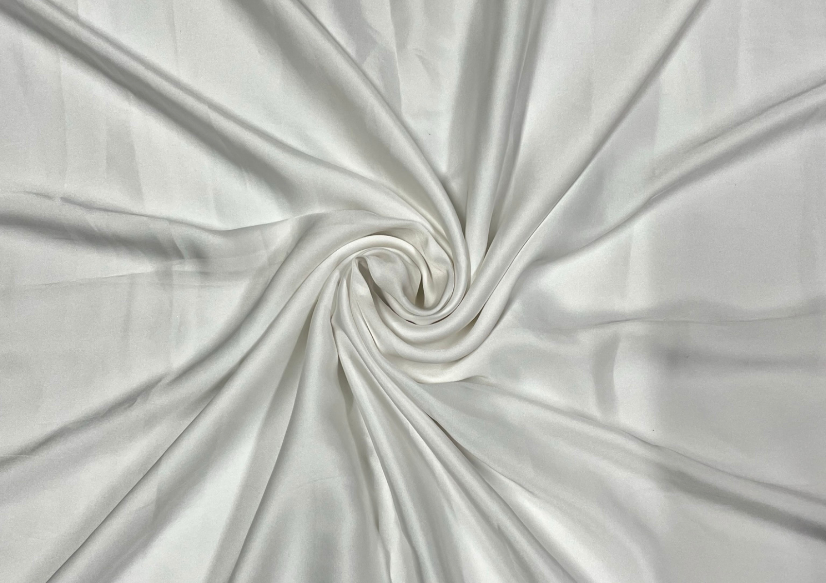 White Plain Armani Satin Lycra Fabric - Kapda Shop