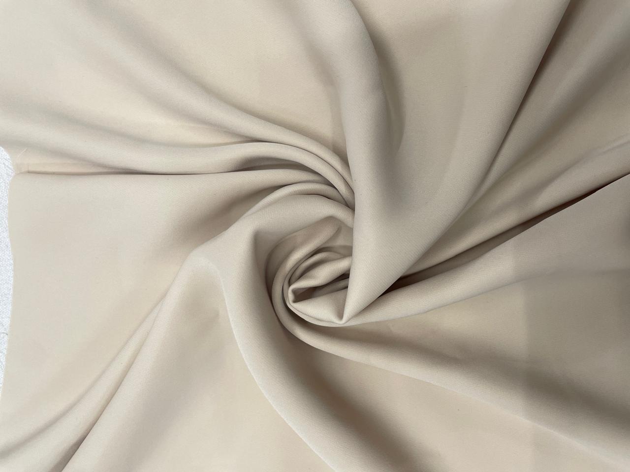 Beige Plain Japanese crepe Fabric ( N757) - Kapda Shop