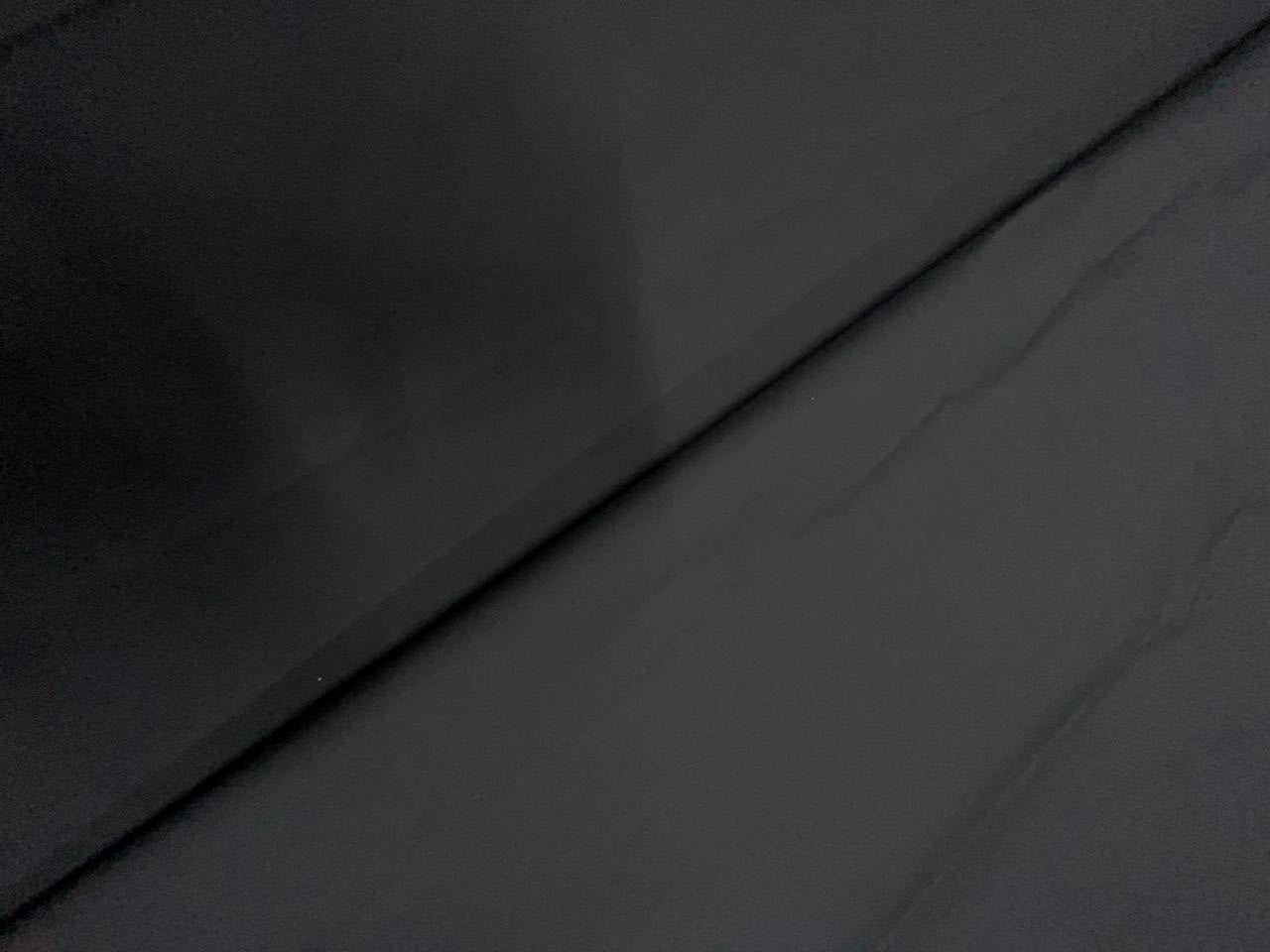 Black Plain Dyed Poplin Fabric - Kapda Shop