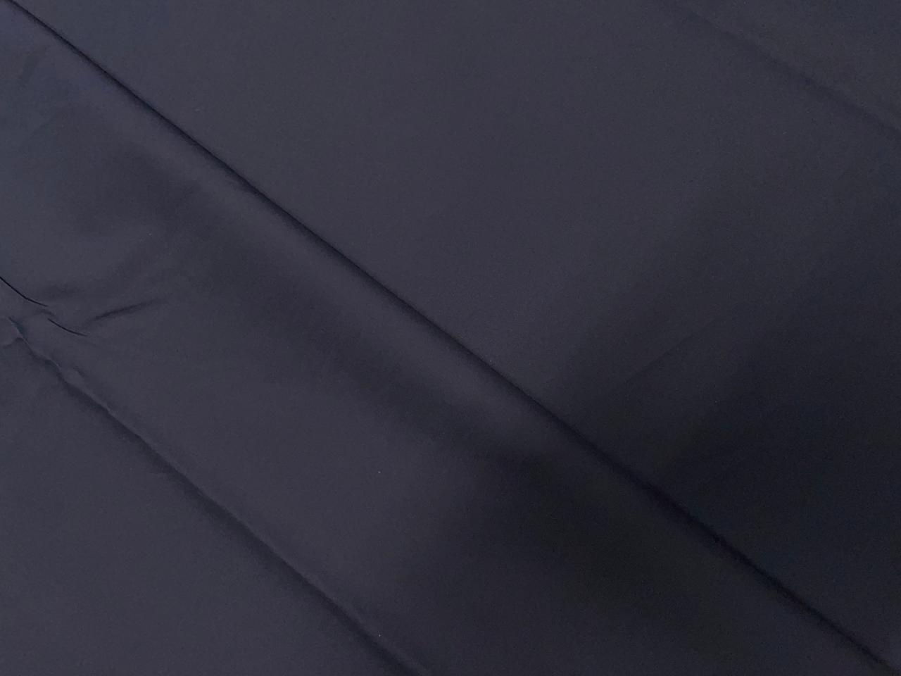 Navy Blue Plain Dyed Poplin Fabric - Kapda Shop