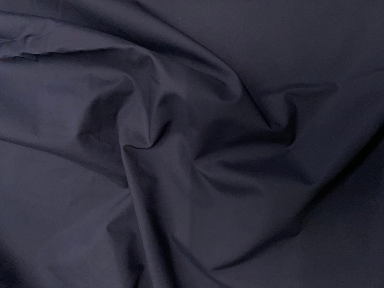 Navy Blue Plain Dyed Poplin Fabric (N90D) - Kapda Shop
