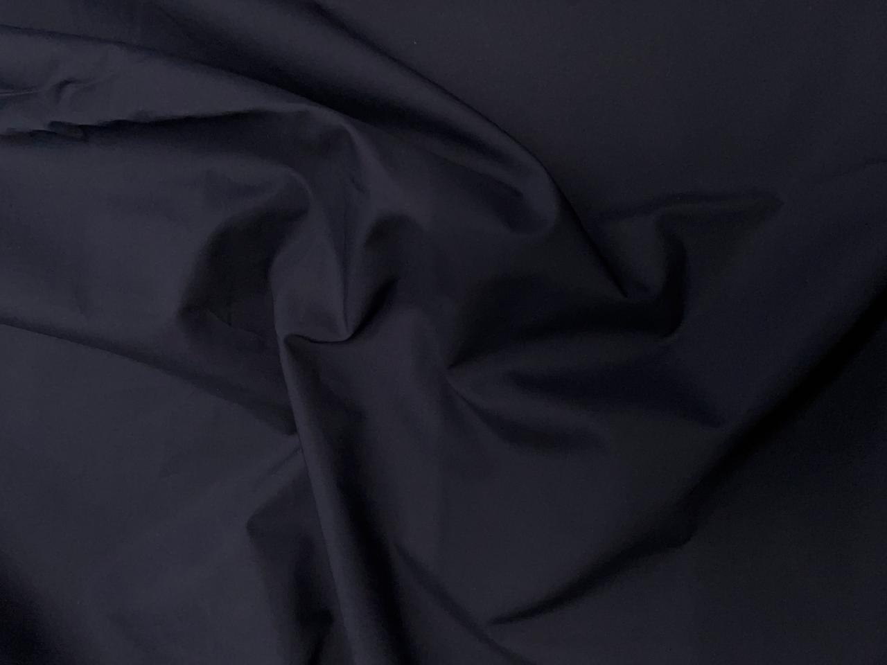 Dark Navy Blue Plain Dyed Poplin Fabric (N54Dd) - Kapda Shop