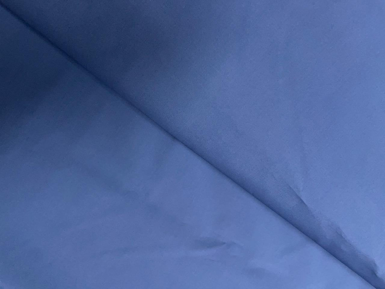 Steel Blue Plain Dyed Poplin Fabric - Kapda Shop