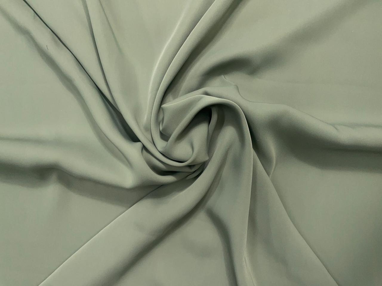 Pista Green Plain Japanese crepe N231 - Kapda Shop