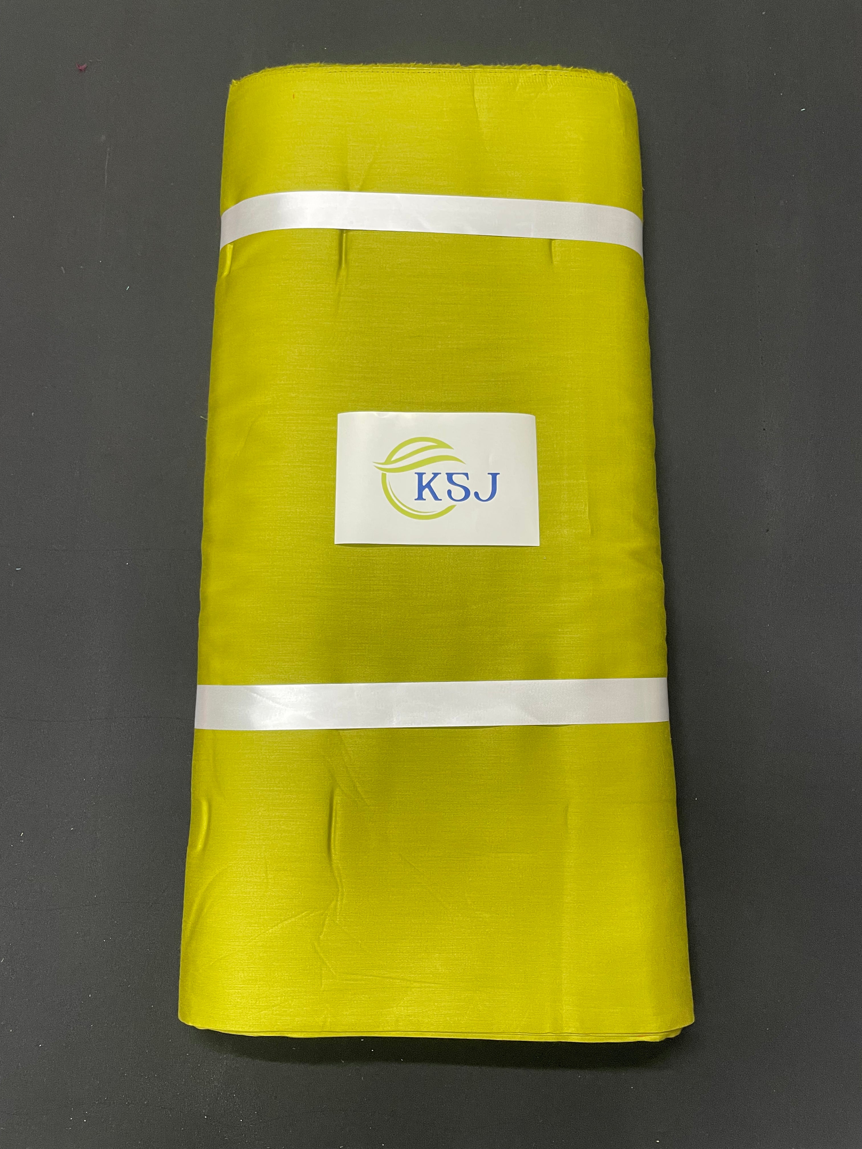 KSJ - Mehndi Green Plain Glace Cotton Fabric (N423) (Per mtr = Rs 110) - Kapda Shop