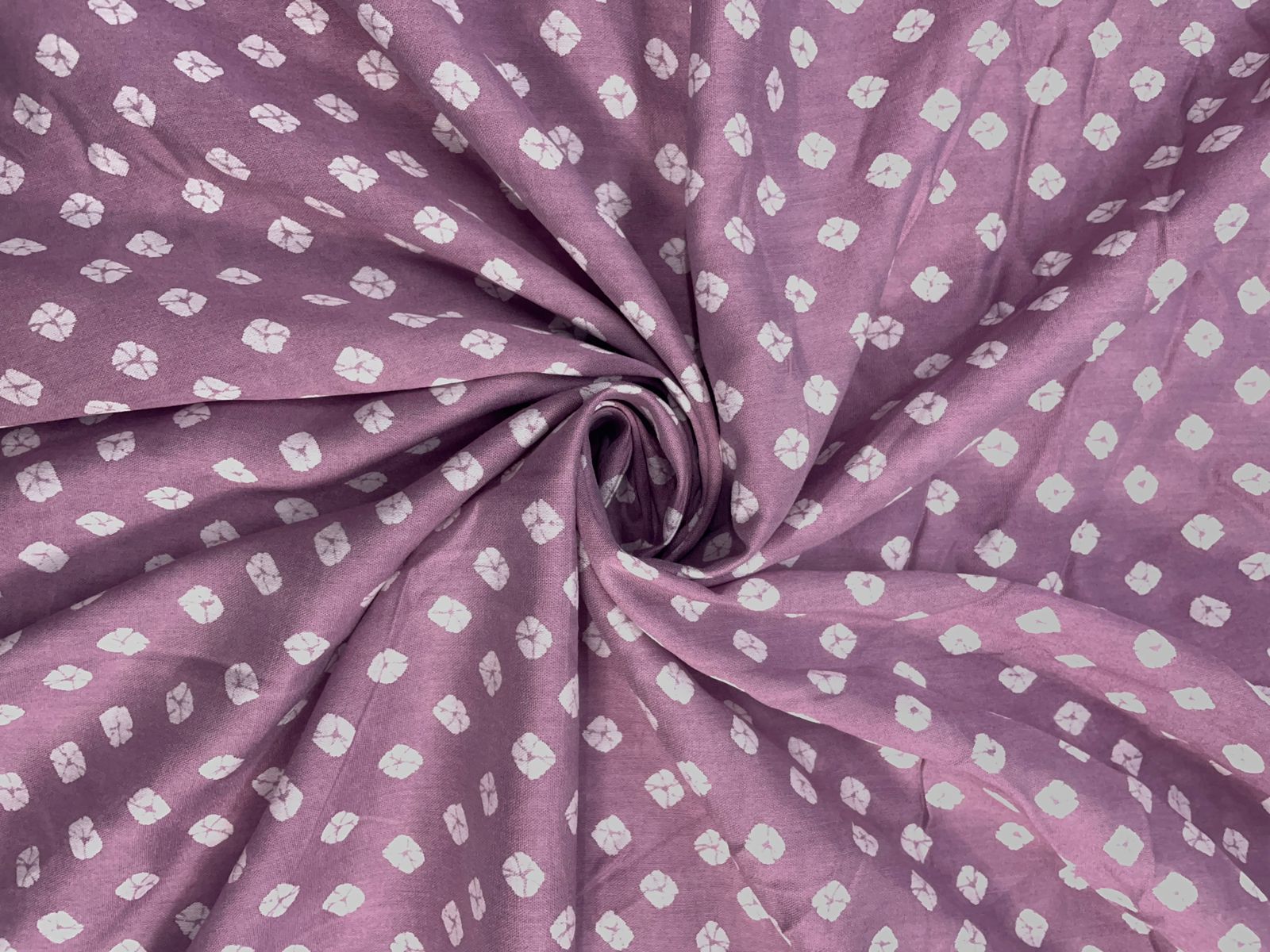 Lilac Abstract Chanderi Fabric Kapdashop