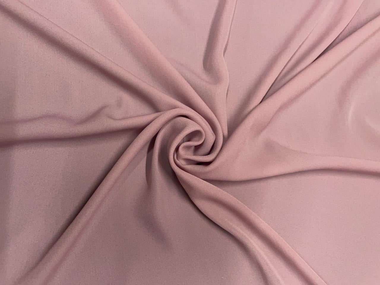 Light Dusty Pink Plain Heavy Georgette Fabrics Kapdashop