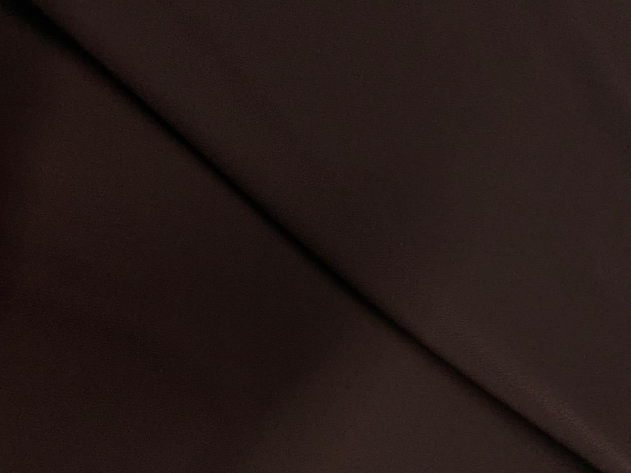 Dark Brown N231 Plain Heavy Georgette Fabrics Kapdashop