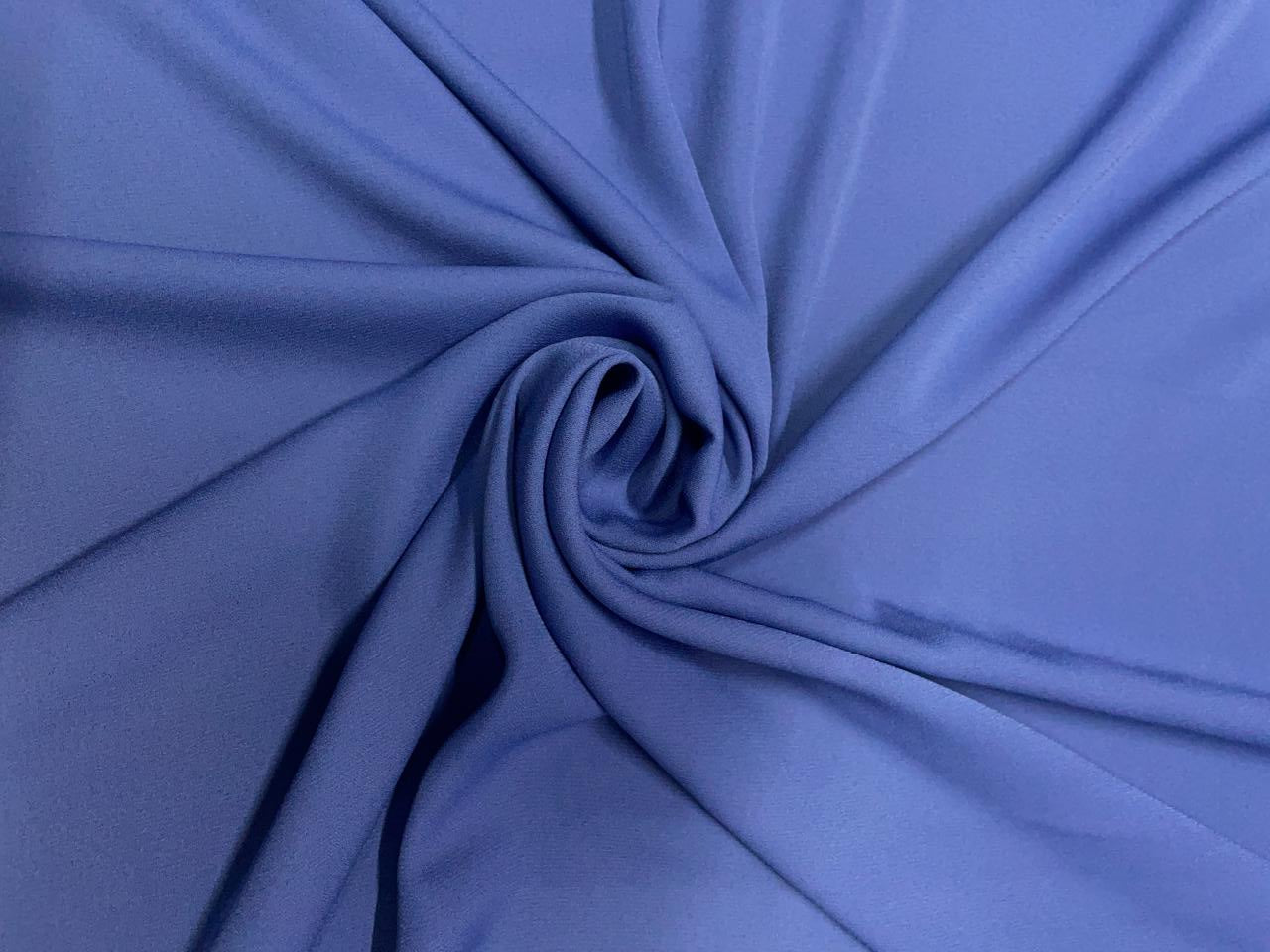 Steel Blue Plain Heavy Georgette Fabrics KTEX