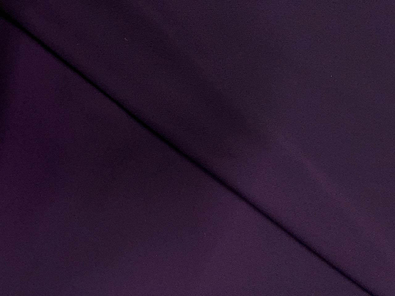 Dark Purple Plain Heavy Georgette Fabrics Kapdashop
