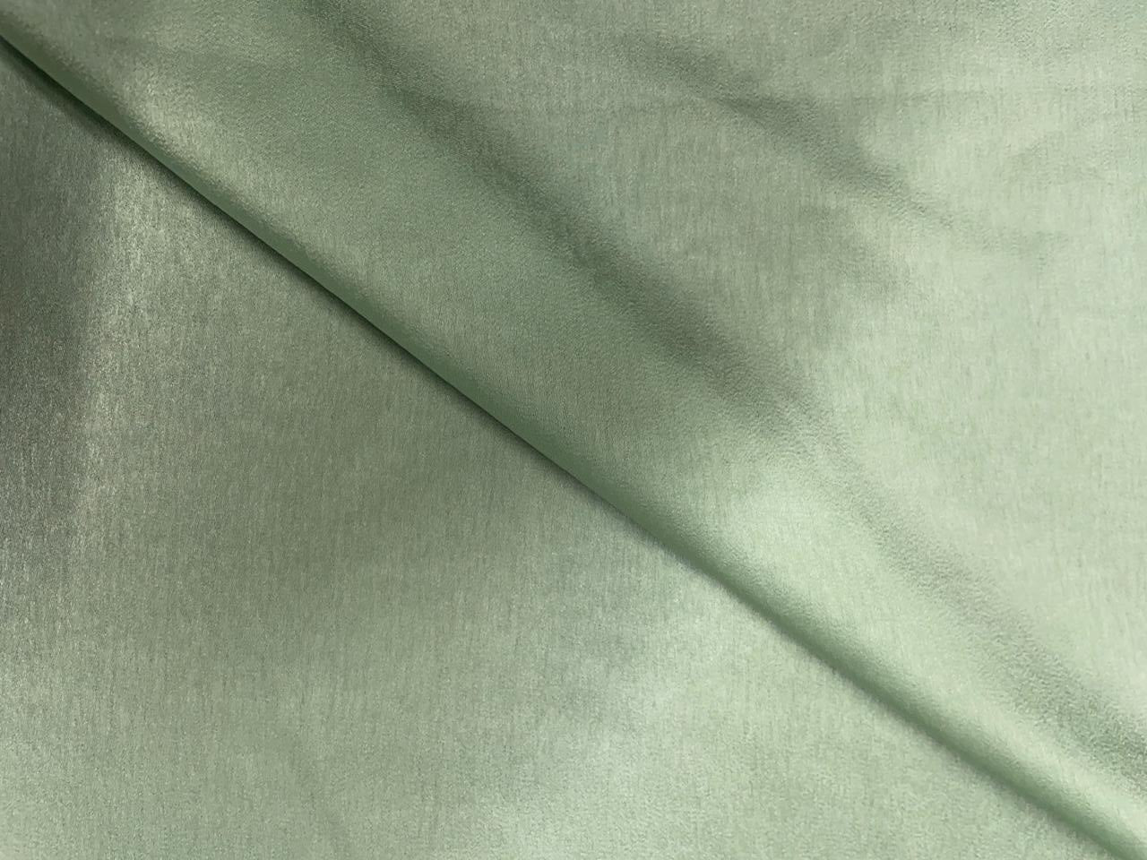 Sea Green Plain Milano Satin Fabric (N170L) Kapdashop