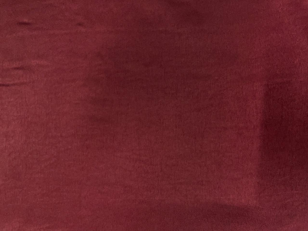 Wine Plain Milano Satin Fabric Kapdashop