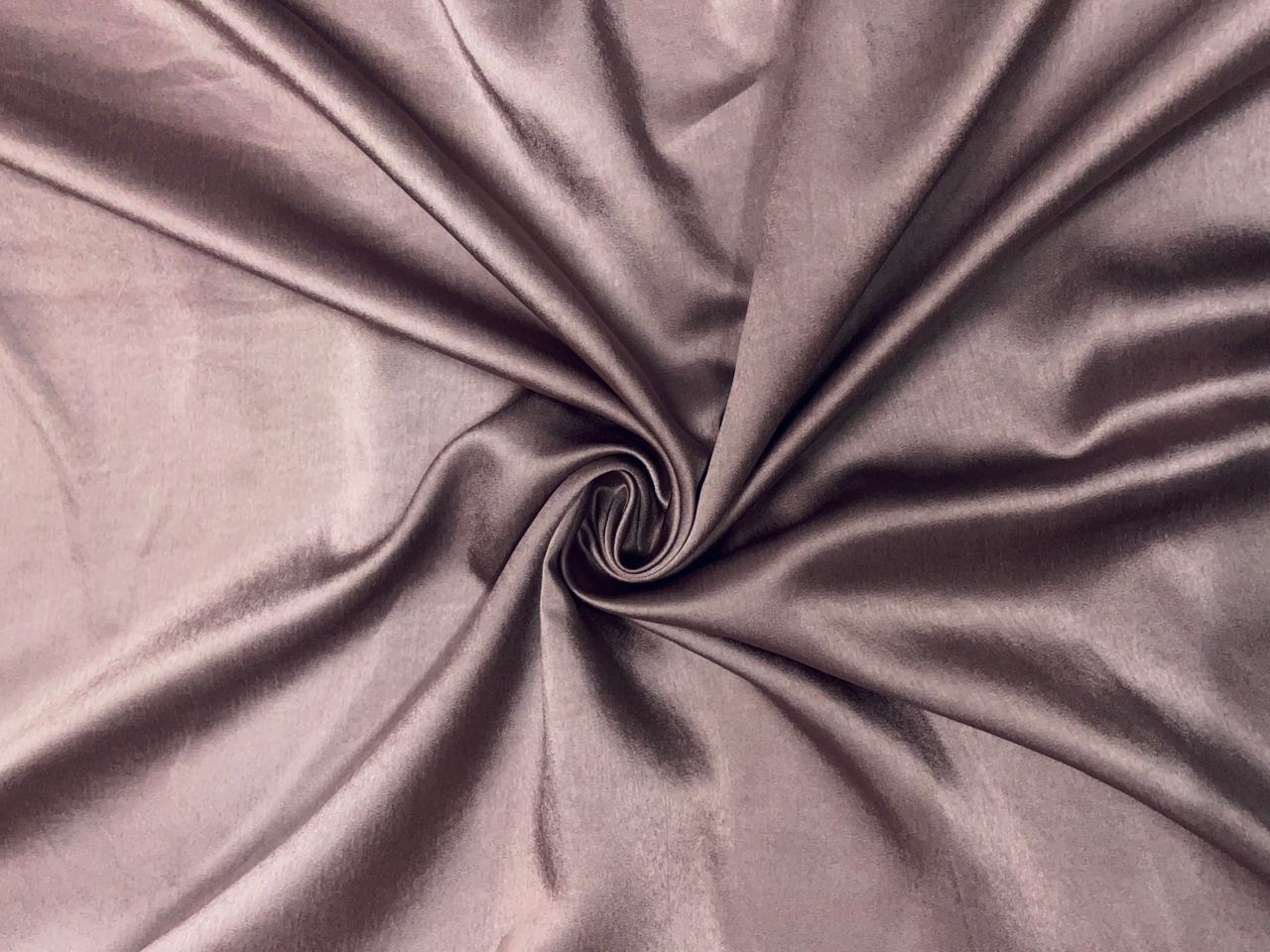 Grey Onion Plain Milano Satin Fabric KTEX