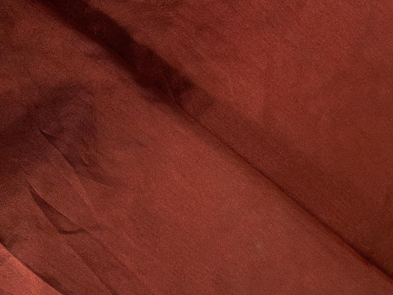 Maroon Plain Dyed Poly Chanderi N195 Fabric KTEX