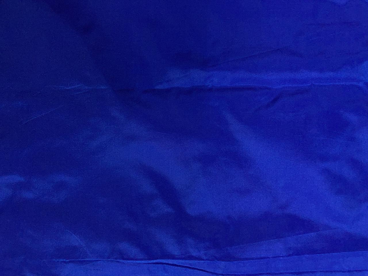 Royal Blue Plain Poly Silk N352 Fabric KTEX