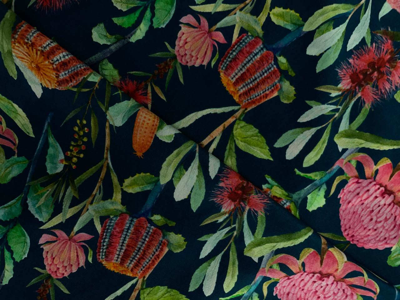 Multicolor Floral Crepe Kapdashop