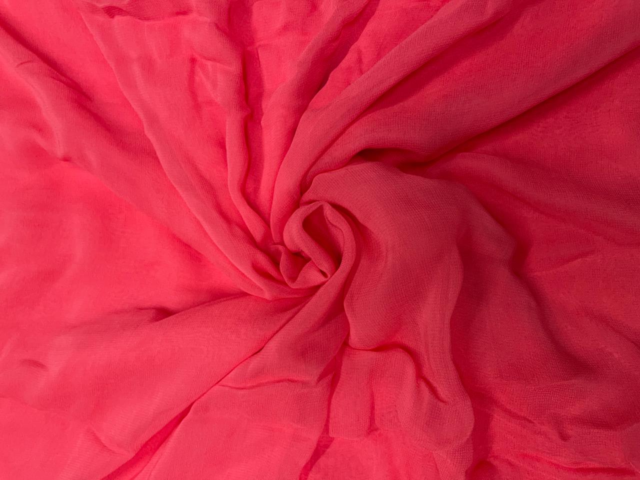 Heavy Georgette Fushia Pink Kapdashop