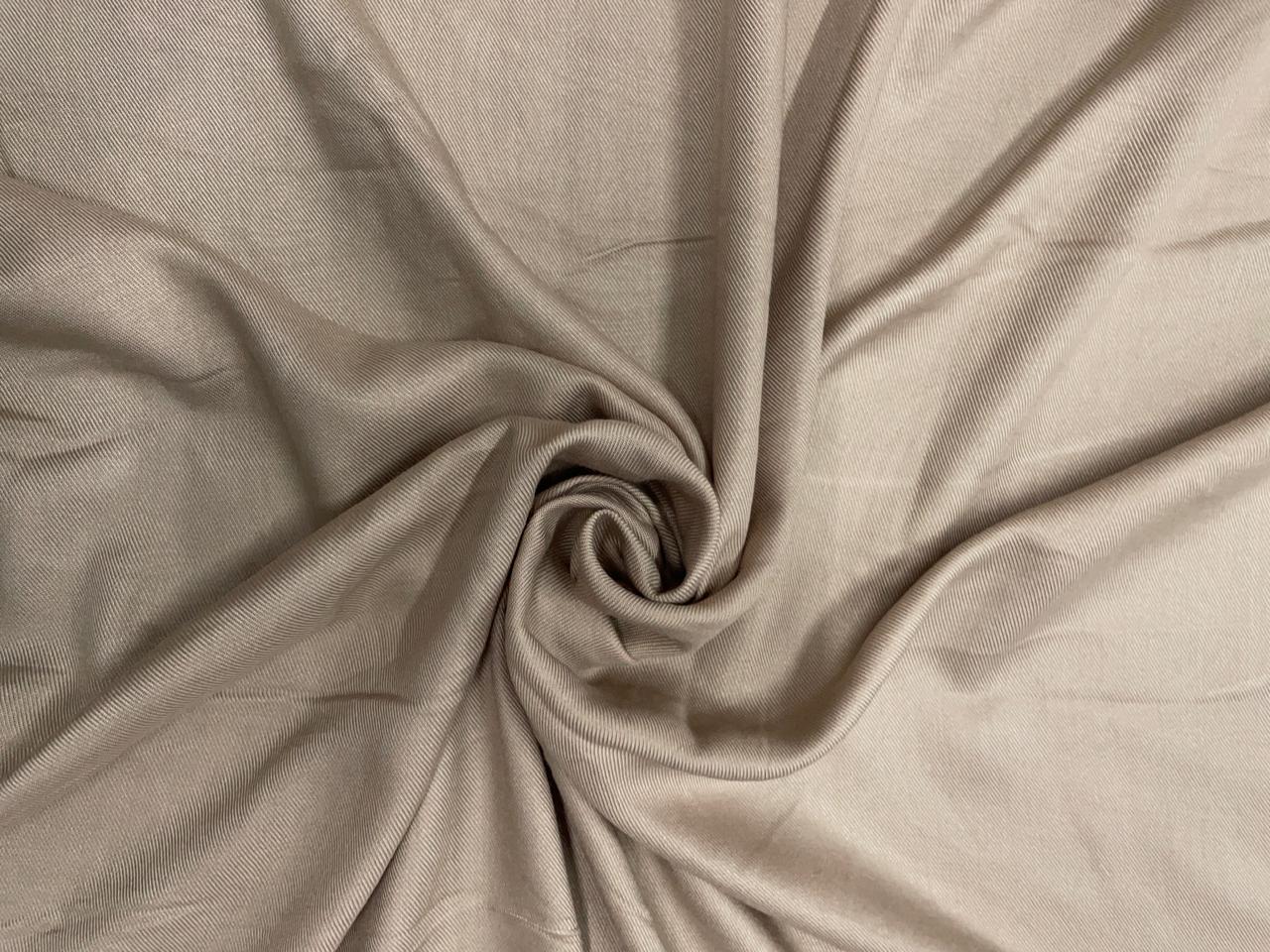 Beige Plain Twill Cotton Kapdashop