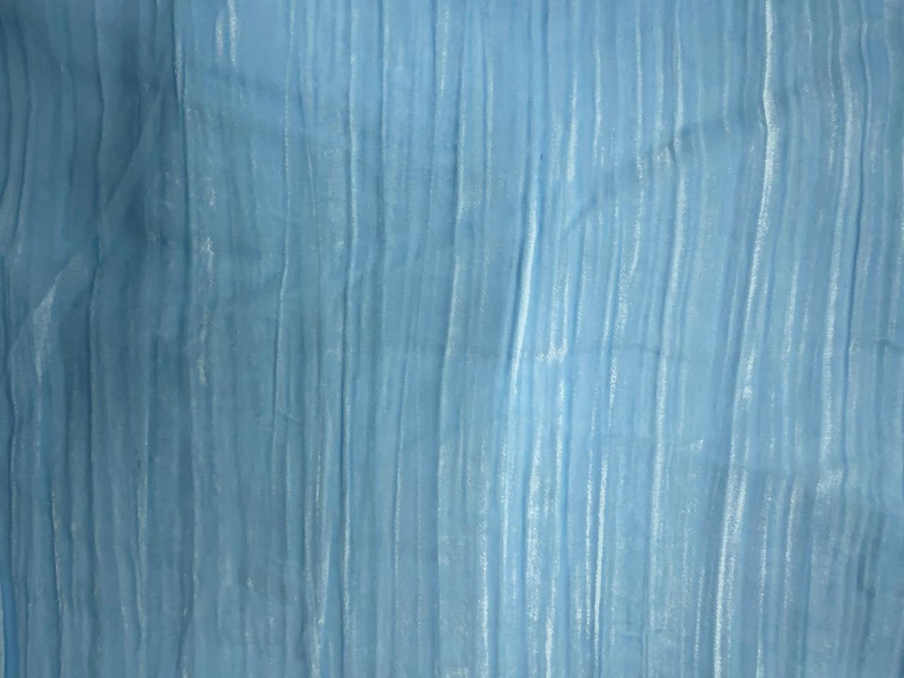Ice Blue Plain Crush Velvet Fabric KTEX