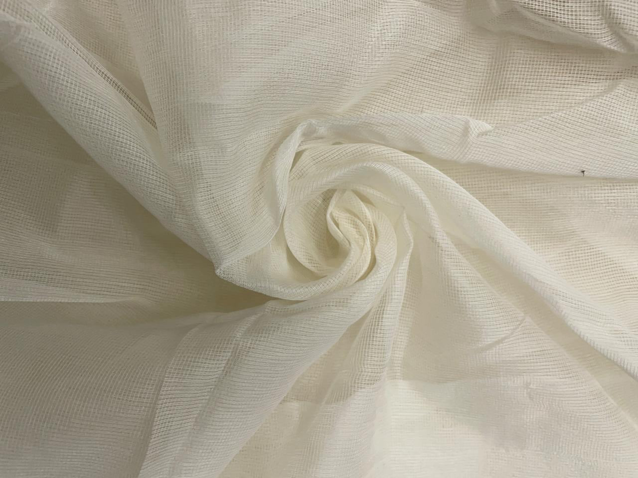 White Plain Dyeable Super Net Fabric KTEX