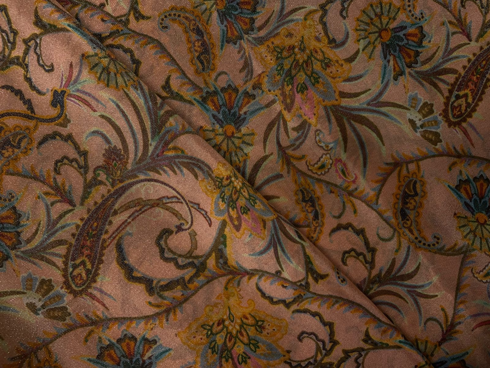 Multicolor Floral Tissue Fabric KTEX