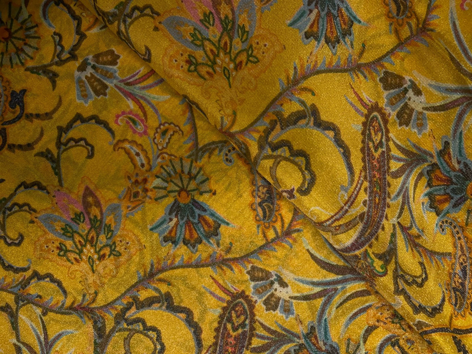 Multicolor Floral Tissue Fabric KTEX